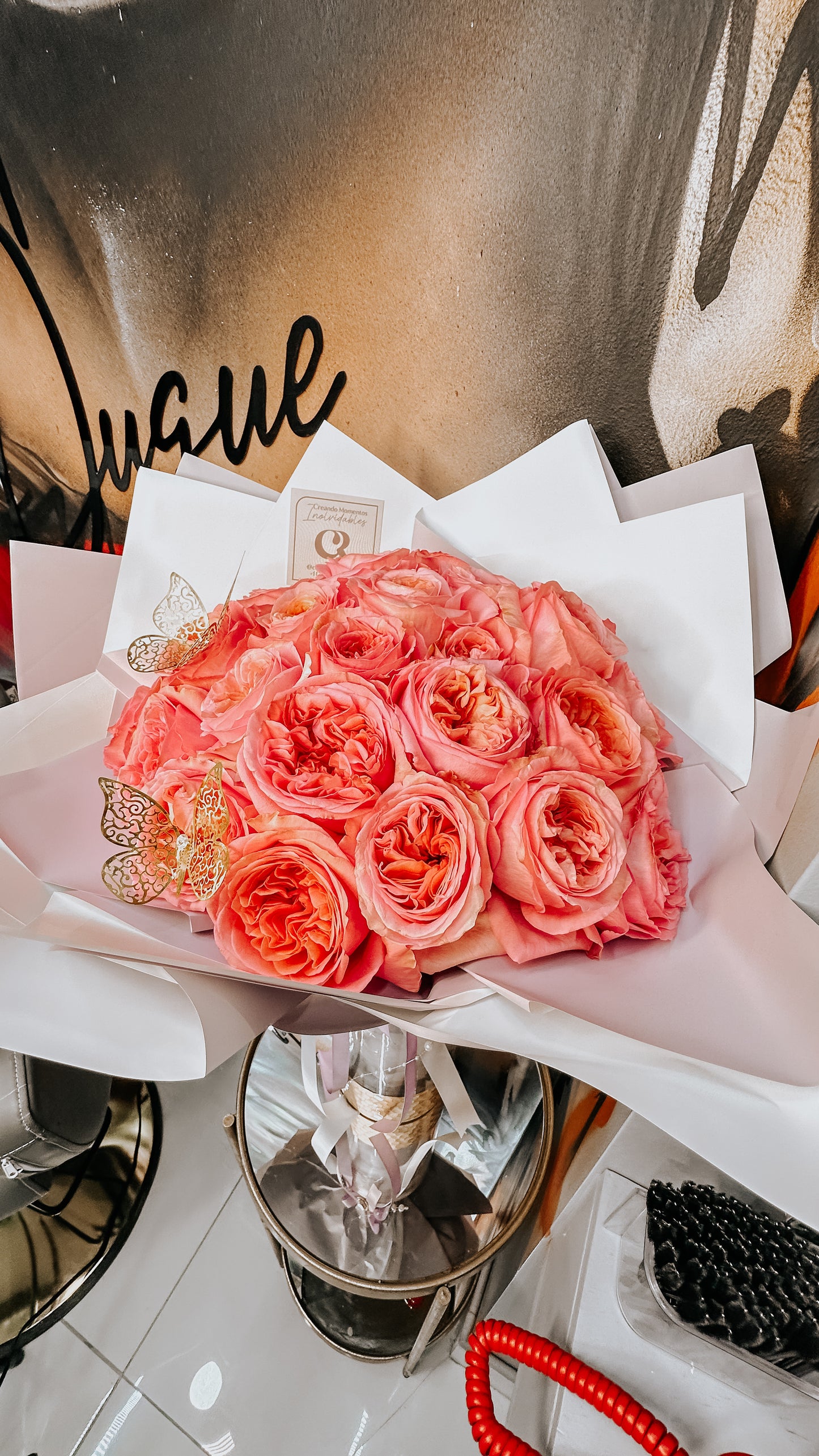 Garden Rose Pink Luxury Bouquet