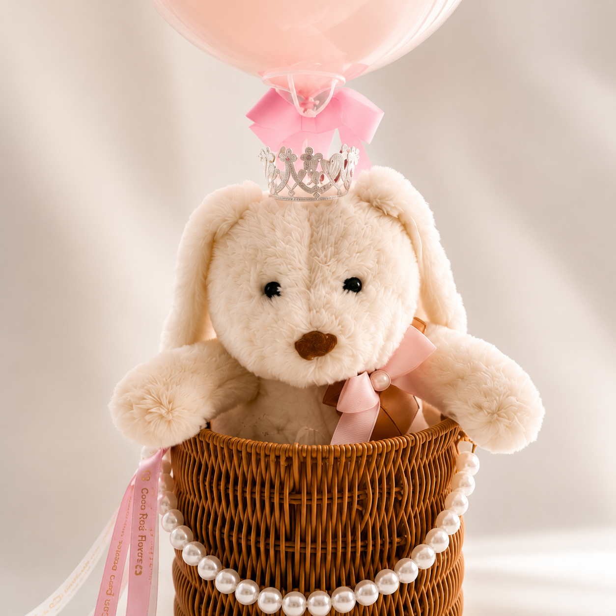 Welcome Baby Gift Basket & Balloon