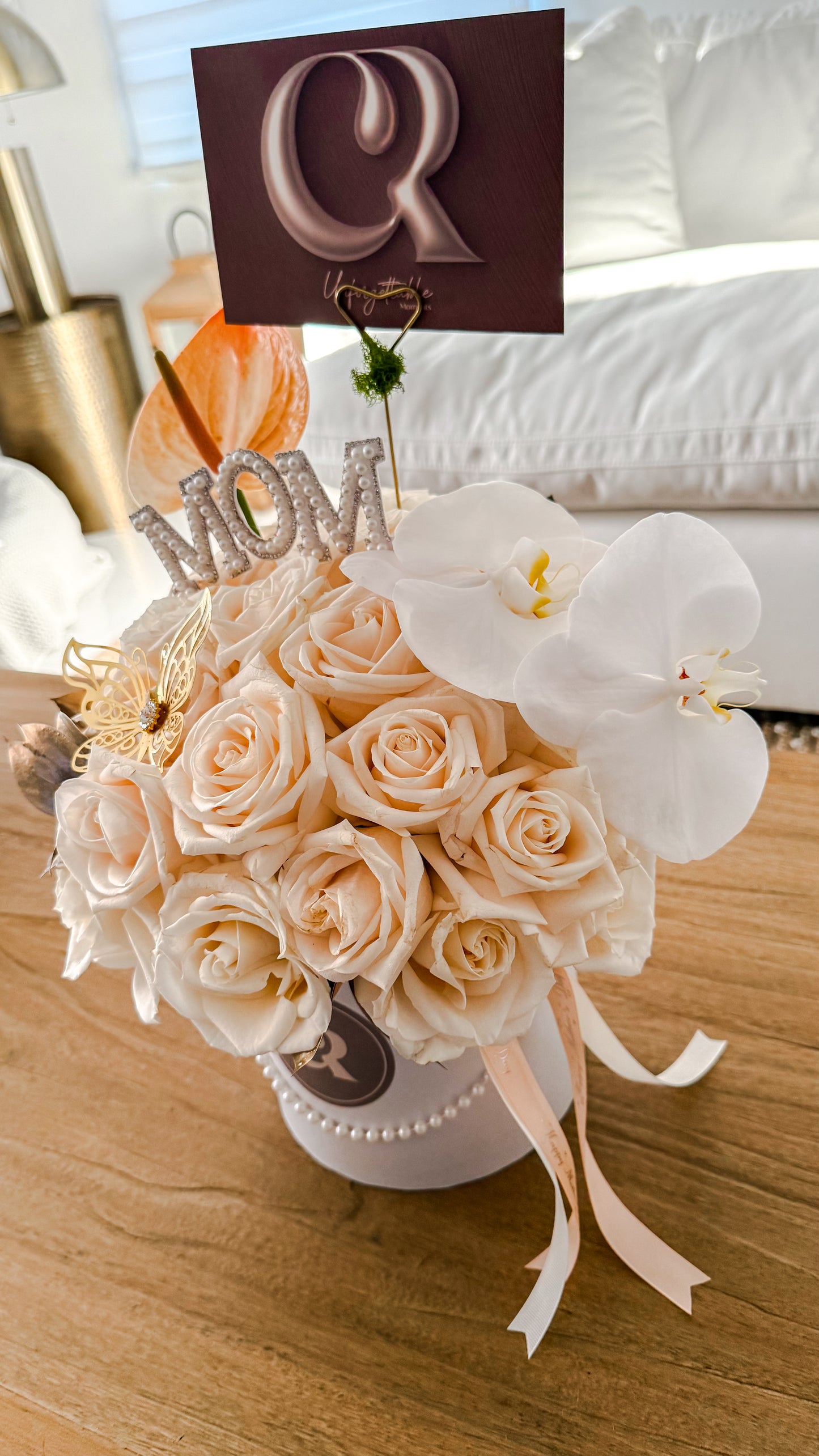 Elegant Rose & Orchid Bloom