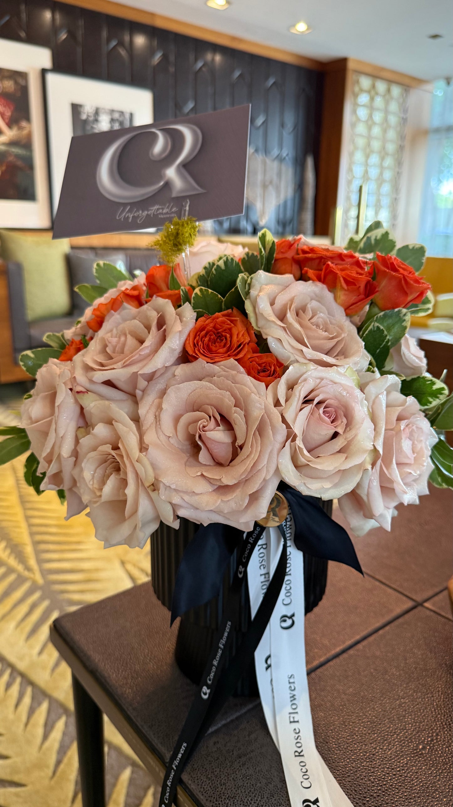 Floral Elegance in Black