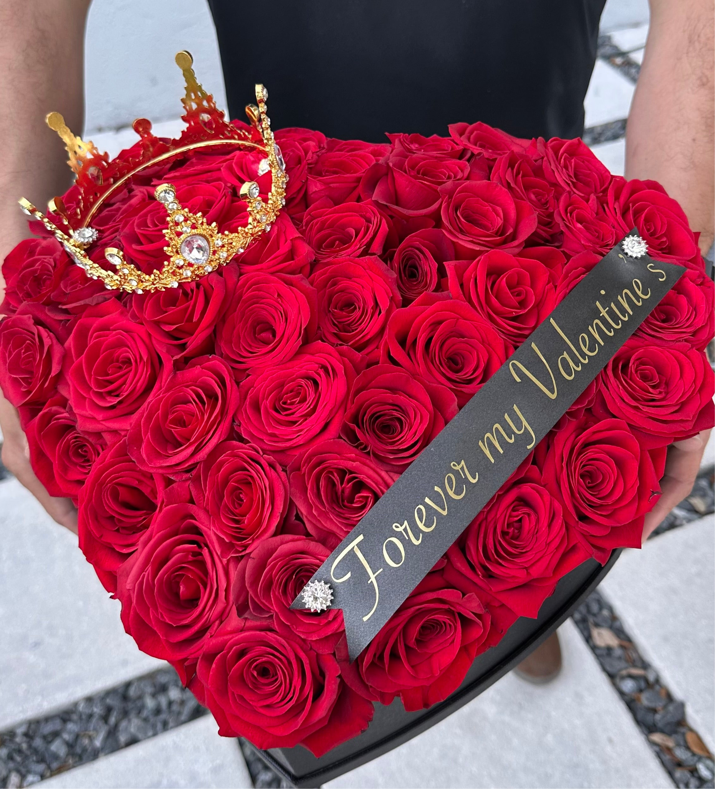 Luxury Heart Box 50 Freedom Roses for an Unforgettable Love