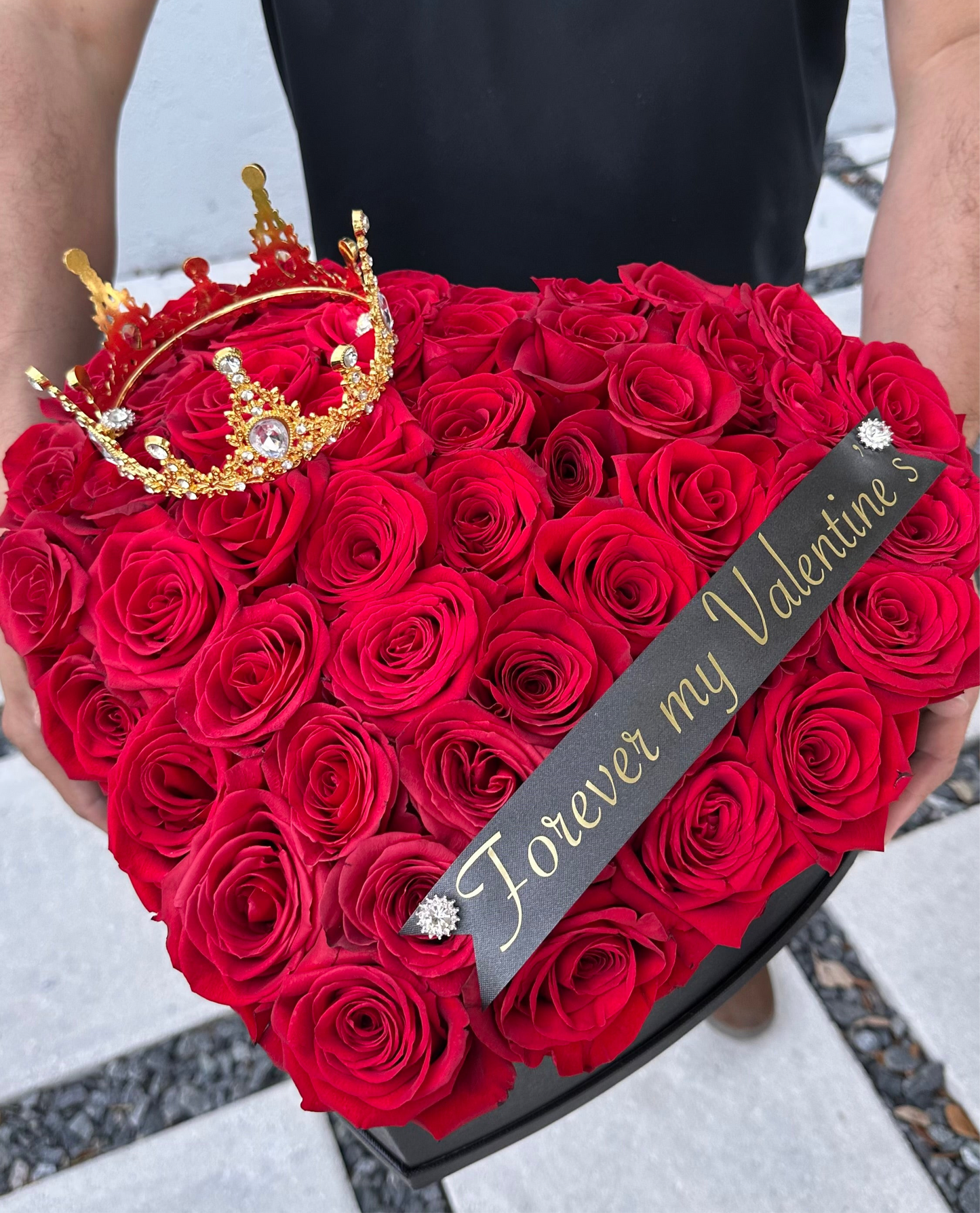 Luxury Heart Box 50 Freedom Roses for an Unforgettable Love