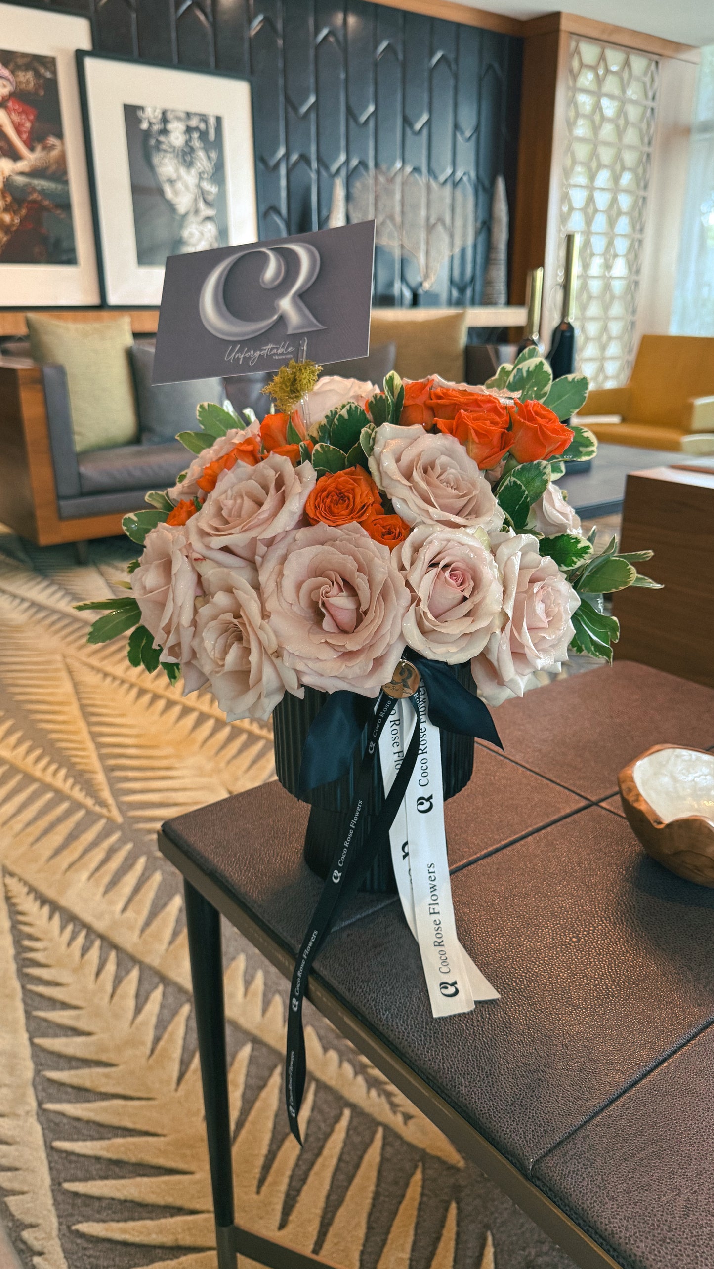 Floral Elegance in Black