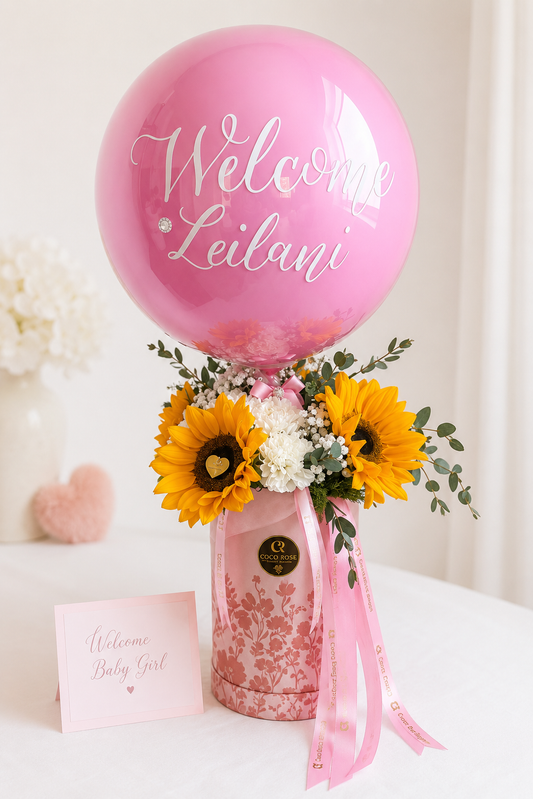 Hello Little Princess – Personalized Baby Welcome Arrangement