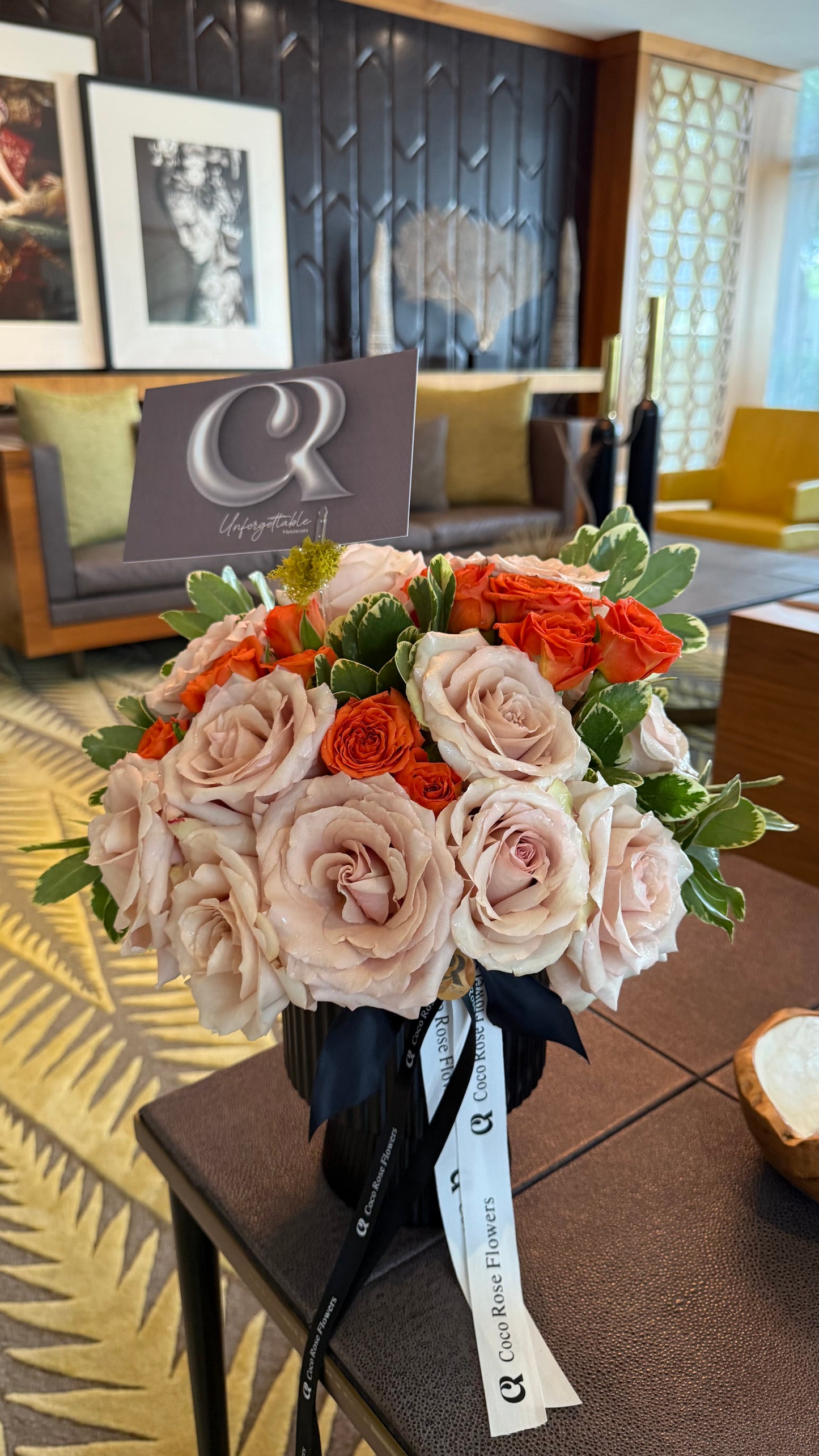 Floral Elegance in Black