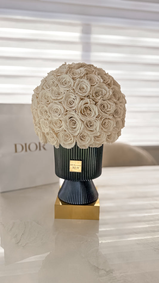 Ivory Royale Preserved Roses