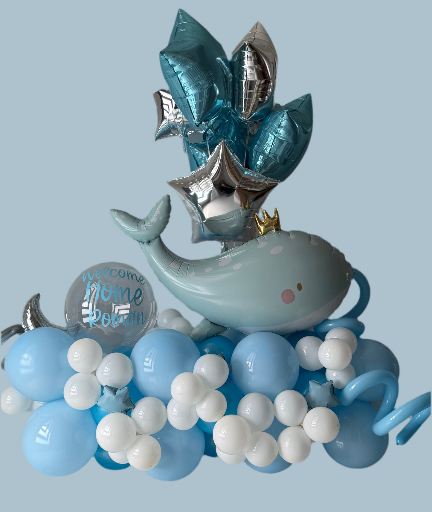 Whale come Baby Luxury Balloon Bouquet