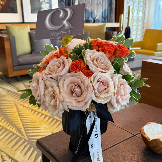 Floral Elegance in Black